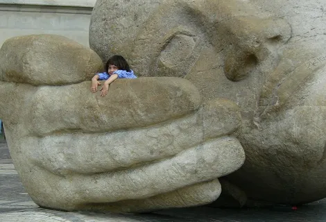 无花果，雕像，雕塑，头，肖像，纪念碑