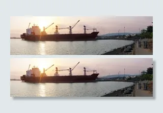 船舶，海洋，日落，S，沧海，旅行，船，船只