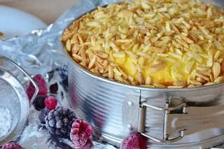 蛋糕，芝士蛋糕，烘烤，糕点，甜，杏仁