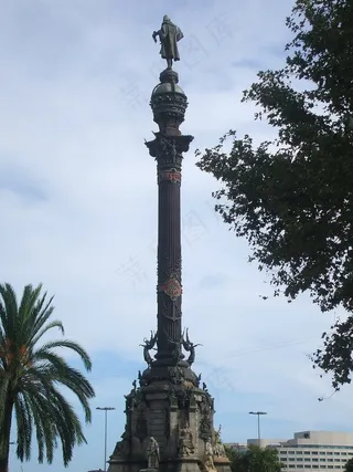 建筑,纪念碑,树,雕像,工艺品,克里斯托弗·哥伦布纪念碑