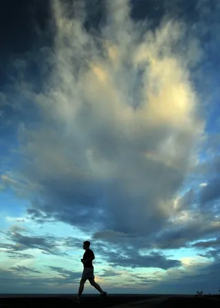 跑步者，长距离，健身，跑步，越野