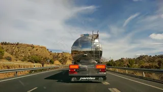 卡车，汽车，车辆，货物，速度，反射