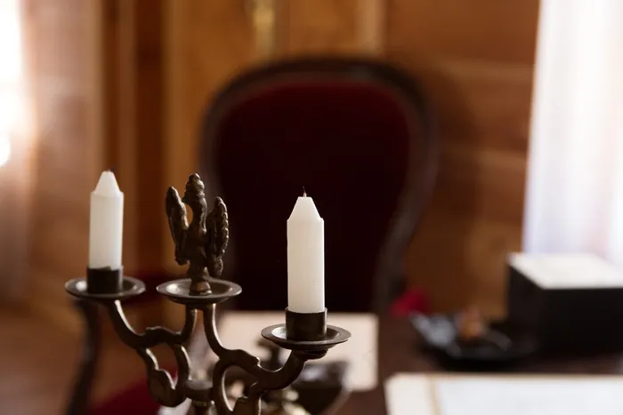 蜡烛，蜡烛，枝形吊灯，老，波兰，Zeromski