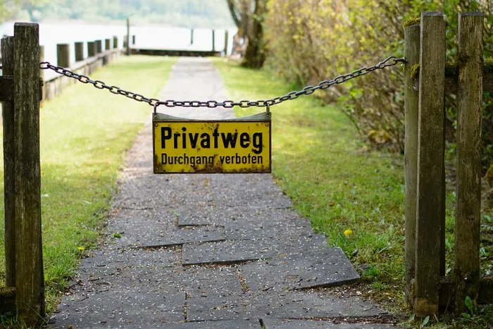 分界，限制，障碍，离开，路径，私有