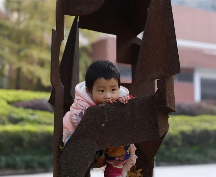 孩子们，重庆，雕塑，铁锈