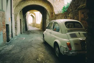菲亚特，车，酿酒，意大利，街，道路，Oldschool