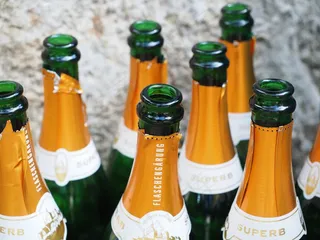 香槟酒瓶，空，醉酒，打开