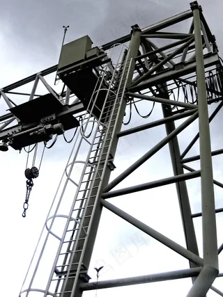 起重机，起重起重机，建设，Baukran，网站，港口