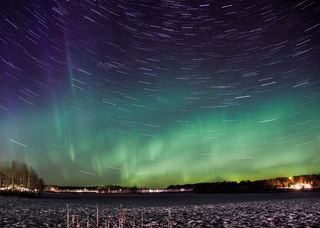 北极光，时间流逝，北极光，极光