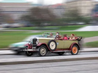 汽车，敞篷车，观光，布拉格，驱动器