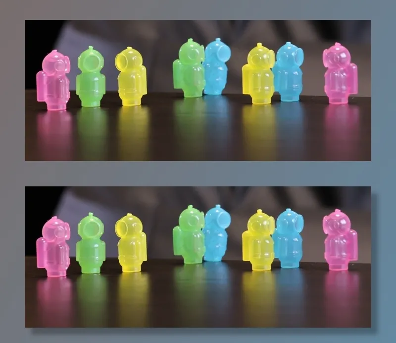 潜水员，水肺潜水，玩具，华美，红色，绿色，黄色，蓝色