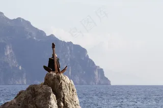 阿特拉尼，阿马尔菲海岸，坎帕尼亚，然而，海，悬崖