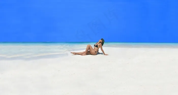 模型，美女，女人，女性，肖像，海滩，水