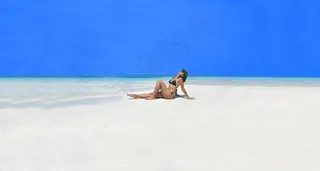 模型，美女，女人，女性，肖像，海滩，水