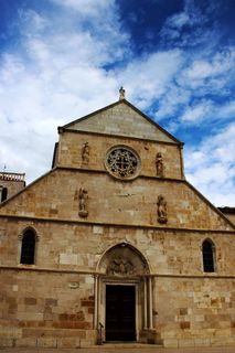 教堂，石头，Pag，克罗地亚，玛丽，架构