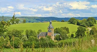 城堡，建筑，浪漫，景观，云，天空