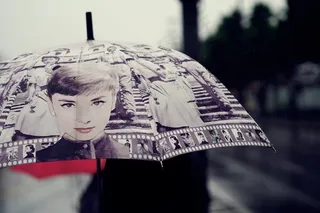 雨，伞，雨滴，印象，美女，多雨