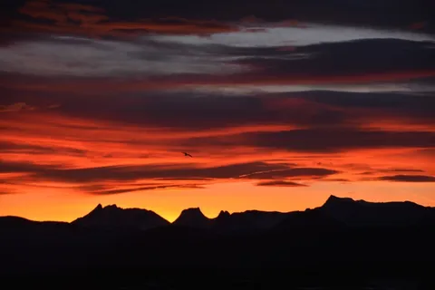 Romsdal,黑色早晨,挪威,山,全景 Romsdal,黑色早晨,挪威,山,全景