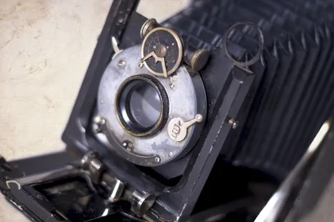 旧相机，相机，酿酒，设备，老式