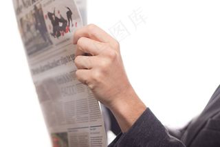 报纸，新闻，阅读，文本，日记，木,、成人