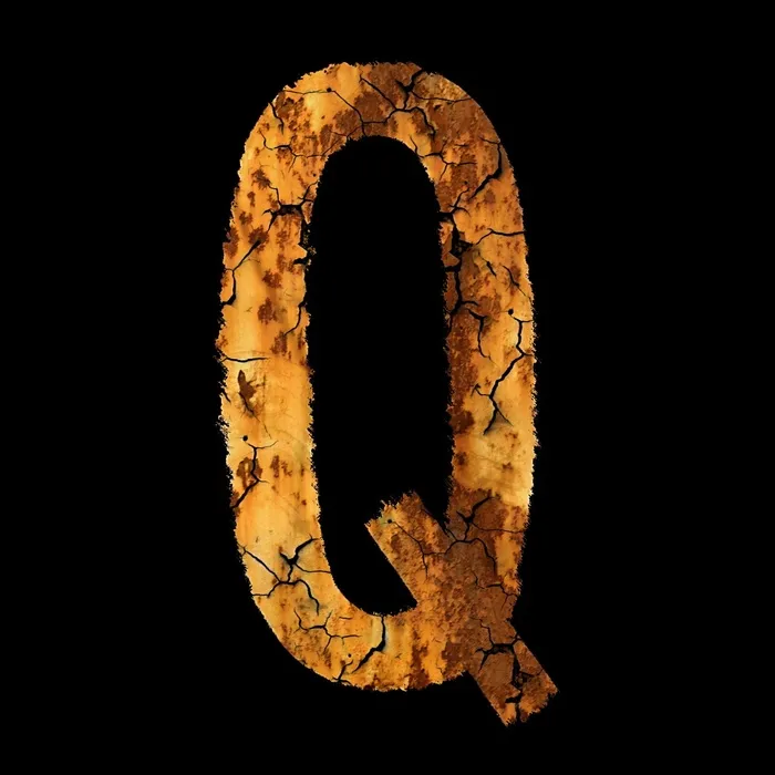 字母，不锈钢，字体，模块，Q