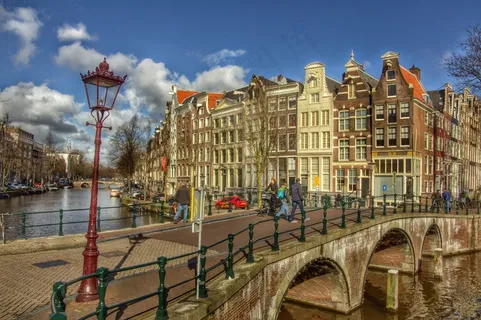 阿姆斯特丹,Keizersgracht,荷兰,镇,城市 阿姆斯特丹,Keizersgracht,荷兰,镇,城市