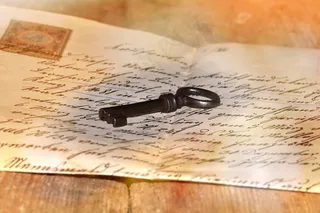 信件，文具，旧，手写，邮票，关键