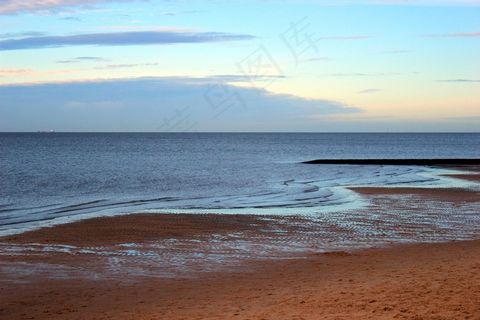 北海，瓦登海，海，海滩，落潮，天空，水
