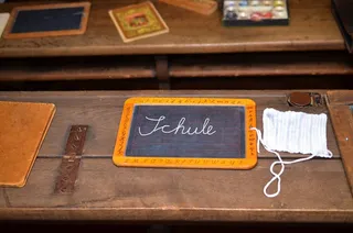 学校，旧，木材，板岩，教学，黑板