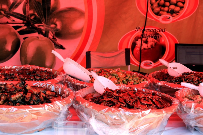 香料，市场，销售摊位，夏普，巴扎尔，辣椒