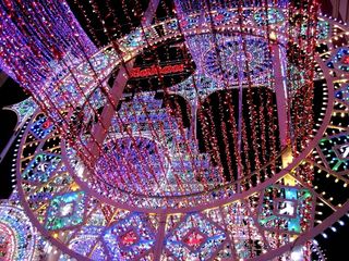 街，照亮，法利亚斯，西班牙巴伦西亚