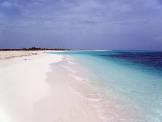 海滩，卡约，古巴，蓝色