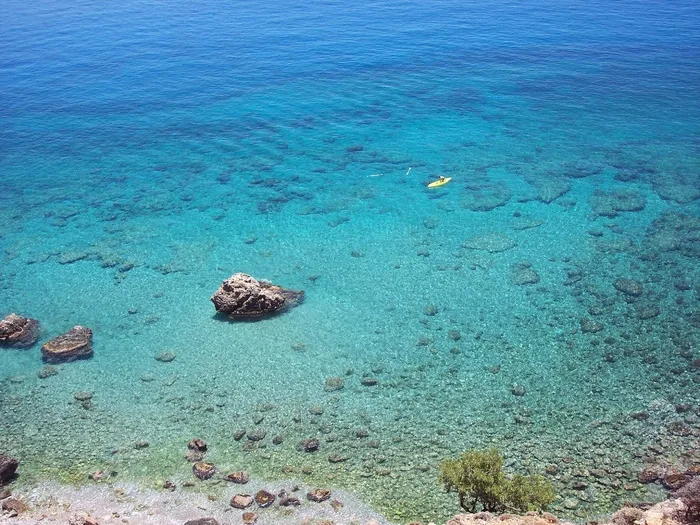 沧海，克里特岛，夏天，爱琴海，岛，希腊，希腊语