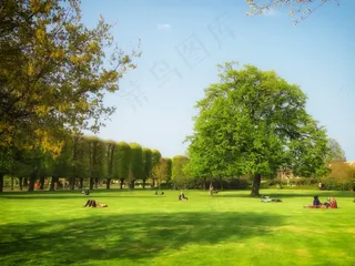 哥本哈根，丹麦，公园，人，阳光明媚，夏天