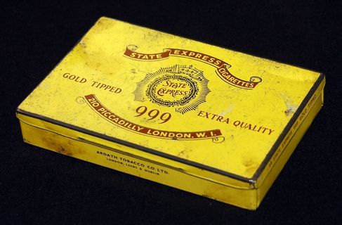 香烟，包装，锡，盒，包，产品，老