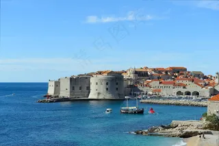 杜布罗夫尼克，老城，老，镇，欧洲，城市，中世纪