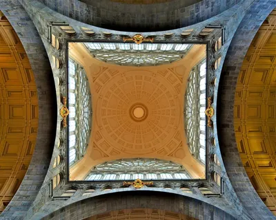 建筑，天花板，华丽，联合车站，设计