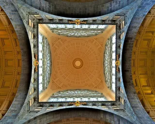 建筑，天花板，华丽，联合车站，设计