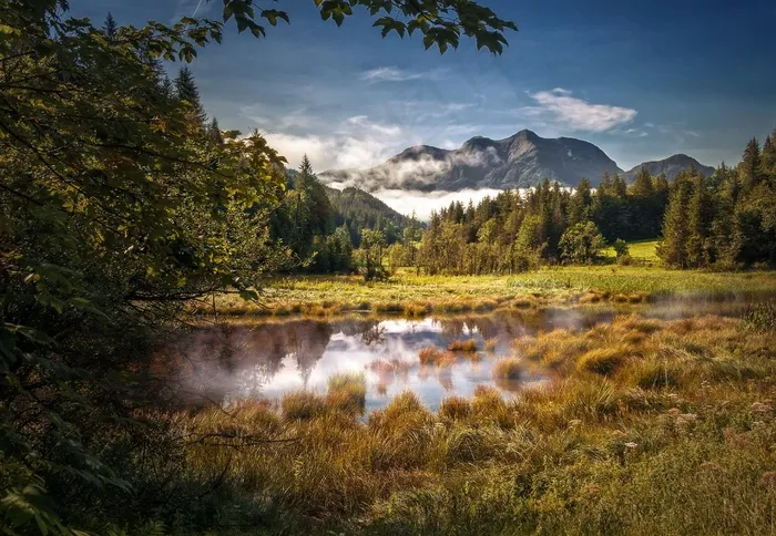 高山世界，湖泊，自然，景观，高山步行