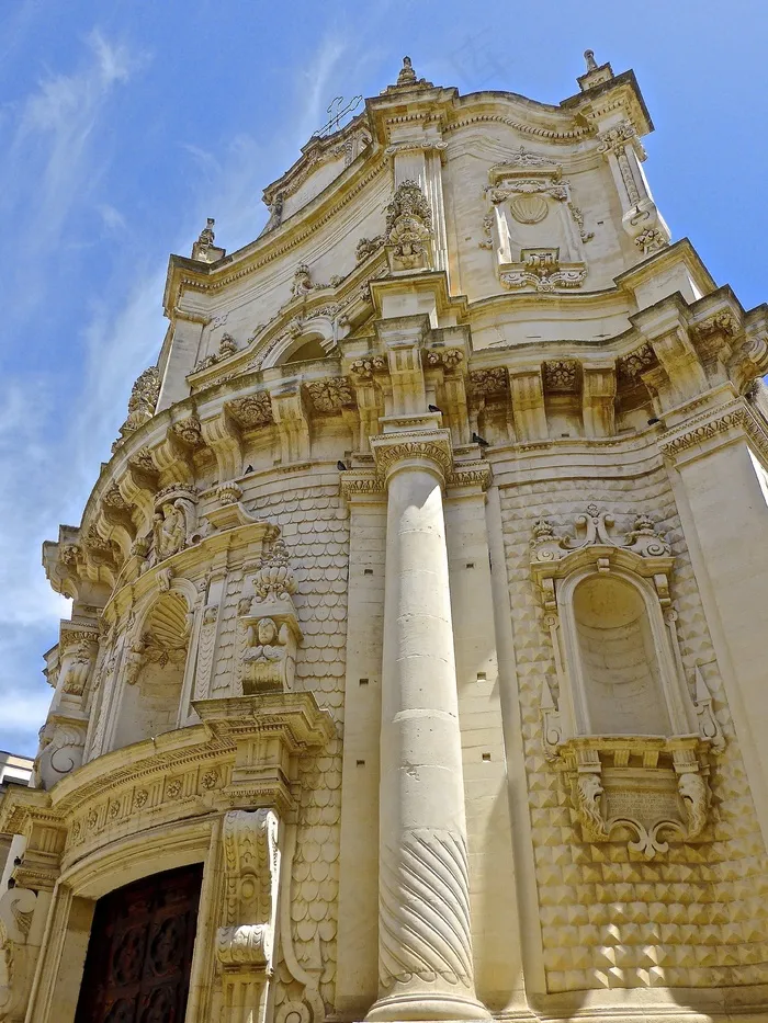 正面，建筑，建筑，入口，更少