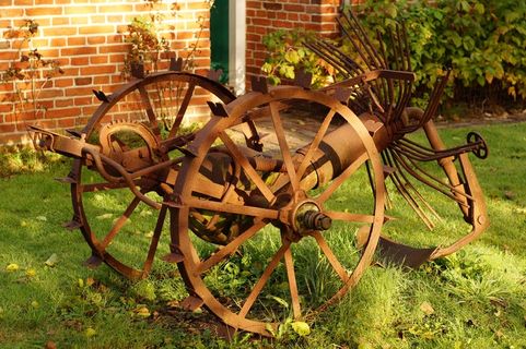 马铃薯收割机，农业，设备，生锈，古董