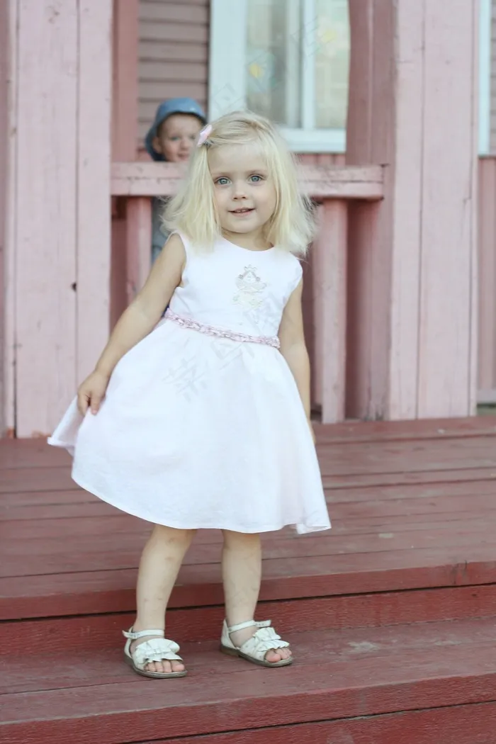 婴儿，孩子，孩子们，女孩，小女孩，金发