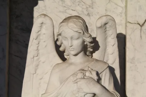 守护天使，天使，雕像，公墓，er葬艺术