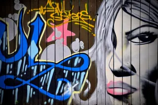 涂鸦，绘画，喷雾，墙，城市，样式，那些