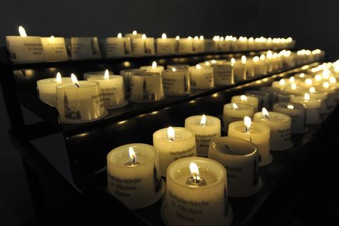 蜡烛，教堂，火焰