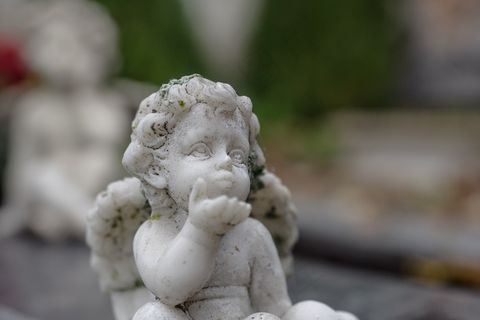 天使，哀悼，爱情，告别，哀悼，公墓