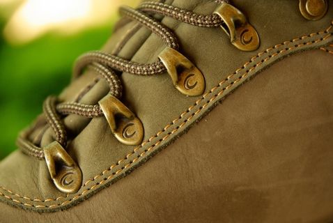 鞋，鞋带，皮革，徒步旅行