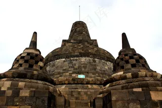 佛塔，坎迪·婆罗浮屠，马格朗，爪哇，印度尼西亚