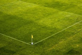 球，体育场，角，角，科纳，国旗，足球