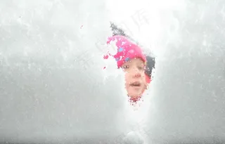 冬天，雪，孩子